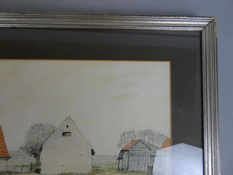 Ingekaderde Aquarel - Leo Van Cauwenbergh
