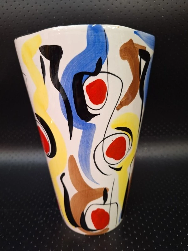 Italiaanse keramiekvaas met abstract decor - foto 10
