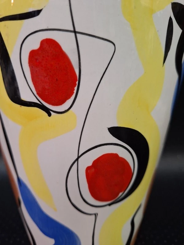 Italiaanse keramiekvaas met abstract decor - foto 6