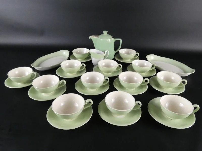 Vintage MOSA Maastricht Porseleinen Thee-/Koffieset – 30-delig