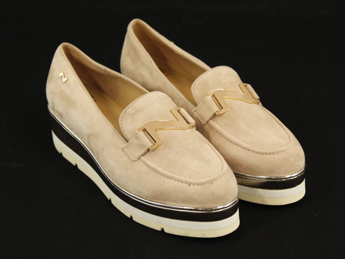 Nathan-Baume suède loafers met plateauzool - maat 39