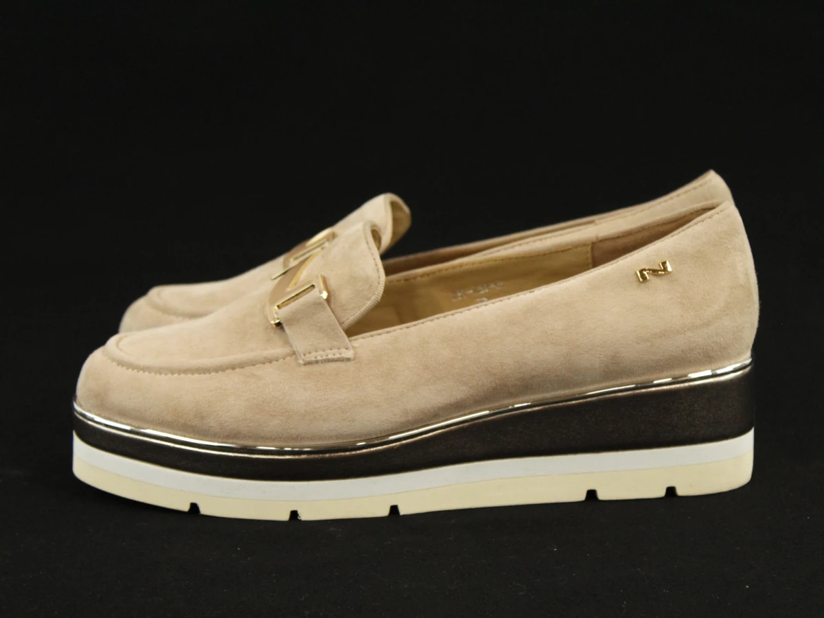 Nathan-Baume suède loafers met plateauzool - maat 39