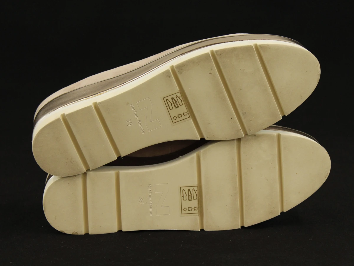 Nathan-Baume suède loafers met plateauzool - maat 39