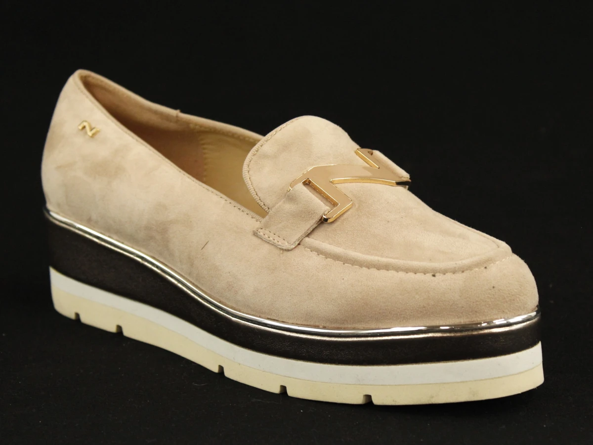 Nathan-Baume suède loafers met plateauzool - maat 39