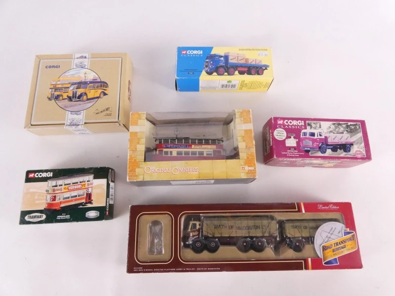 6 miniatuurvoertuigen van Corgi