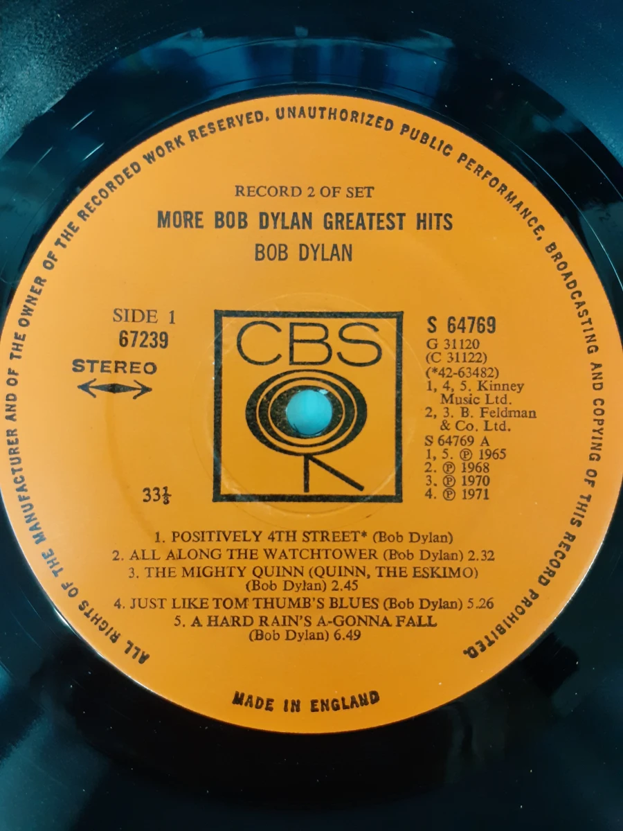 Vinyl: More Bob Dylan Greatest Hits - foto 4