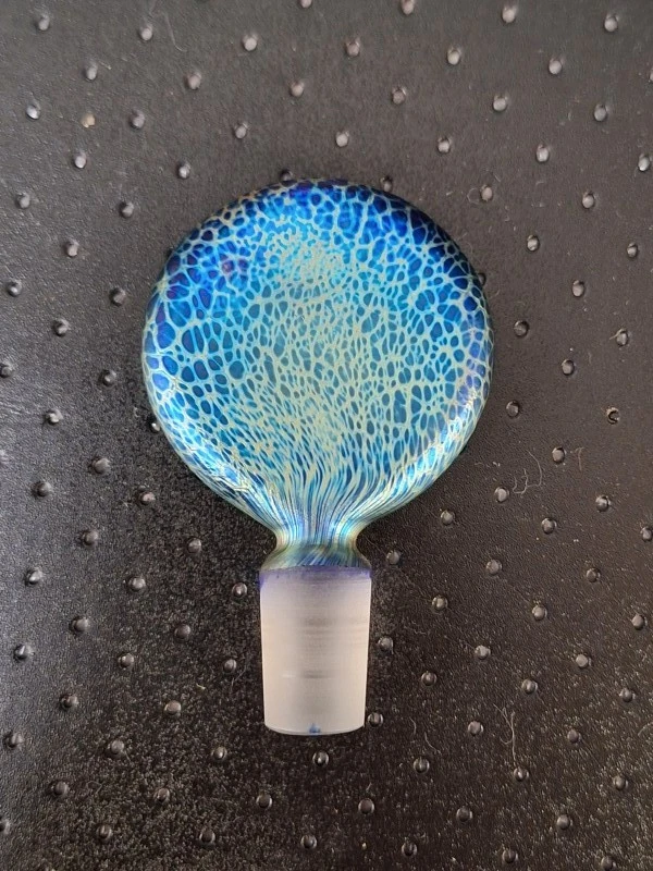 Zeldzame Isle of Wight Studio Glass “Azurene” set - parfumfles & pebble presse-papier - Michael Harris - foto 11