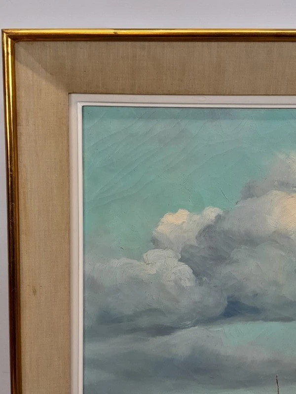 Schilderij "Kustsereniteit" een kust landschap - P. Tellier - foto 6