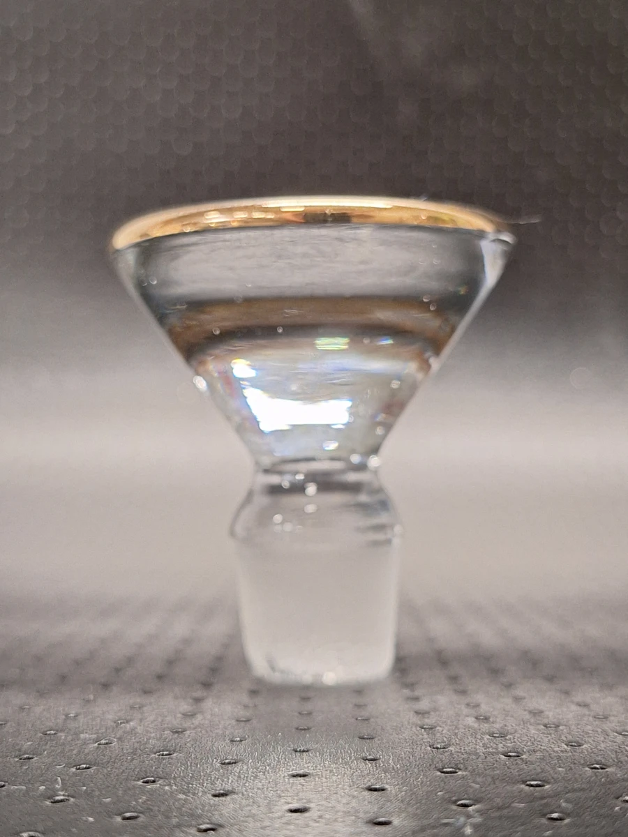 Vintage glazen karaafset met goudaccenten - foto 10