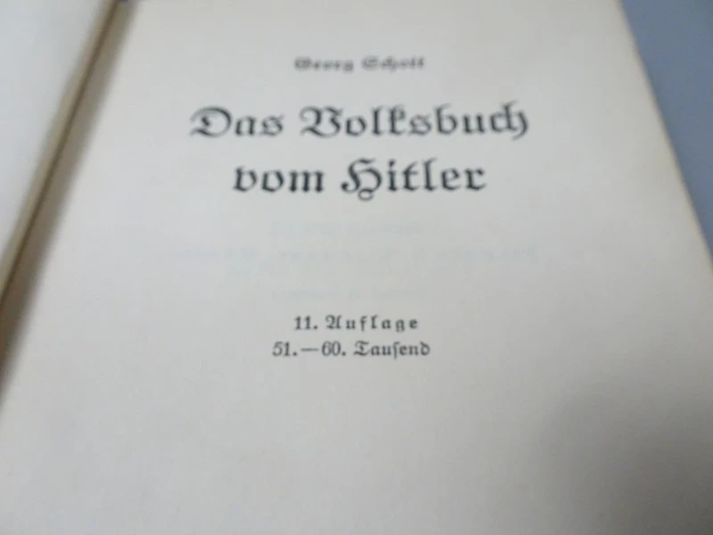 boek "Das Volksbuch vom Hitler" - Georg Schott