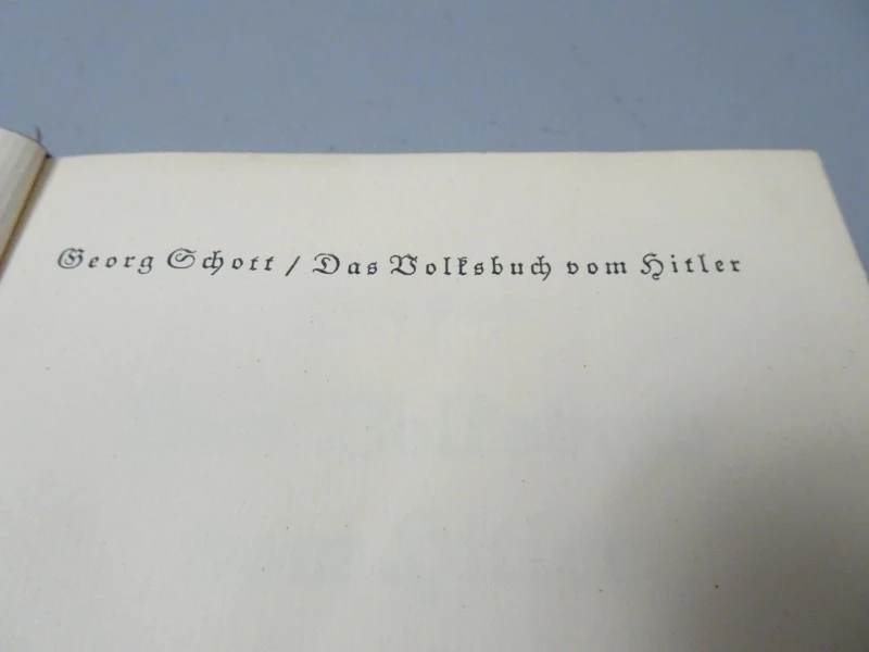 boek "Das Volksbuch vom Hitler" - Georg Schott