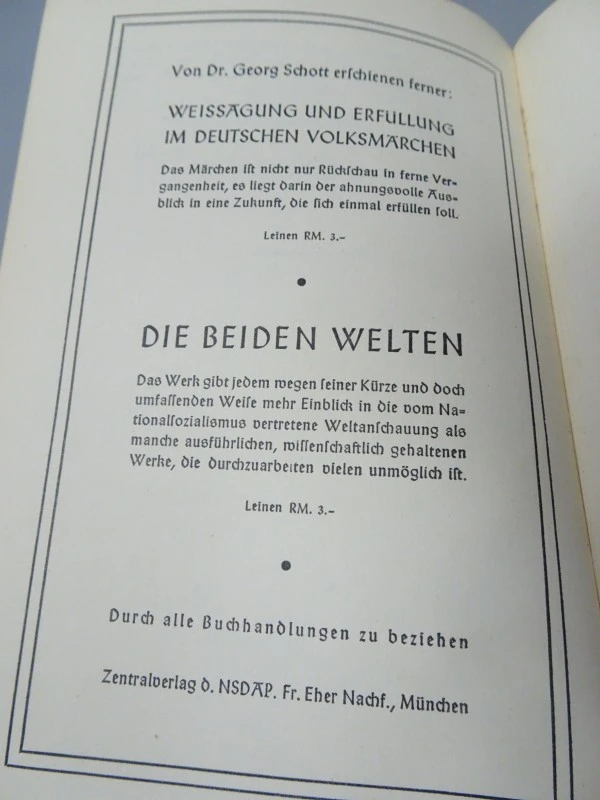 boek "Das Volksbuch vom Hitler" - Georg Schott