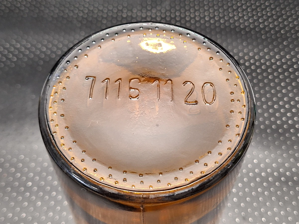 Set van 10 vintage amberkleurige apothekersflessen - foto 5