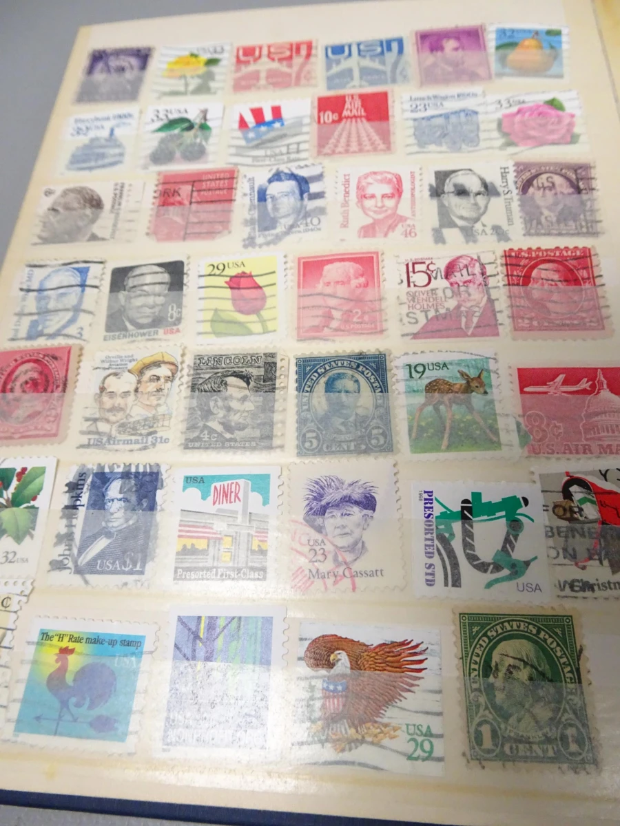 Blauw A5 boekje postzegels USA