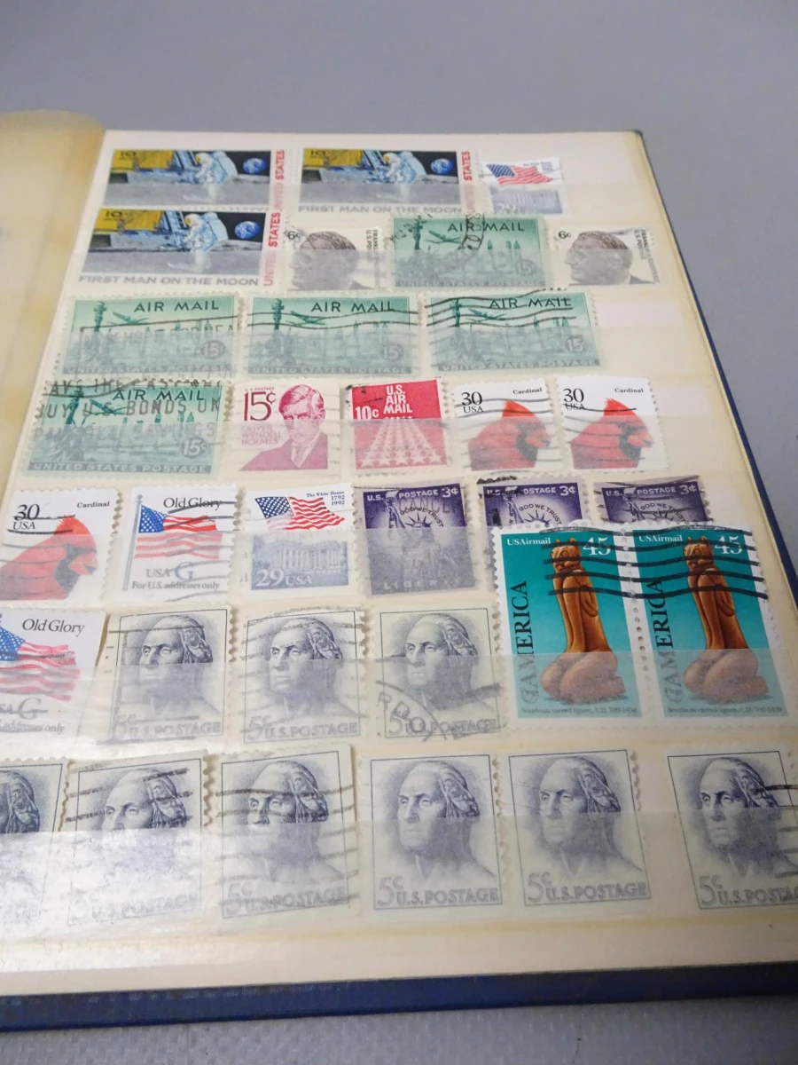 Blauw A5 boekje postzegels USA