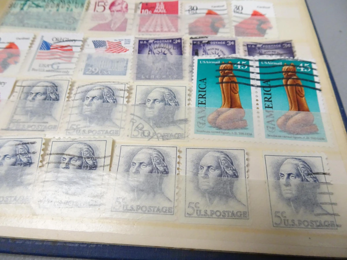 Blauw A5 boekje postzegels USA