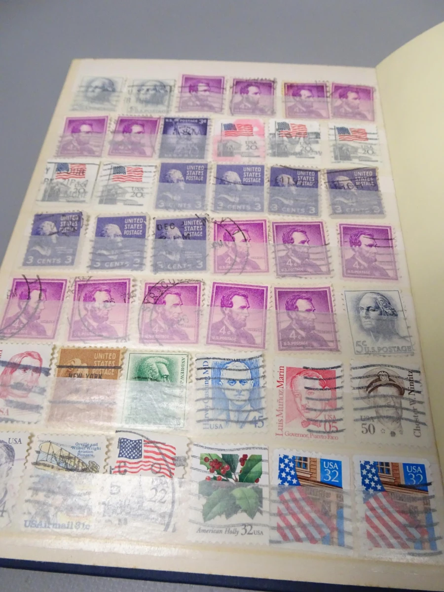 Blauw A5 boekje postzegels USA