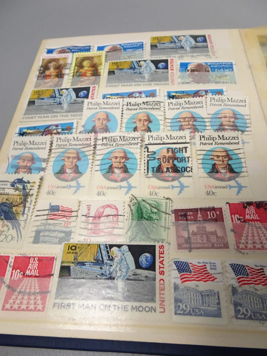 Blauw A5 boekje postzegels USA