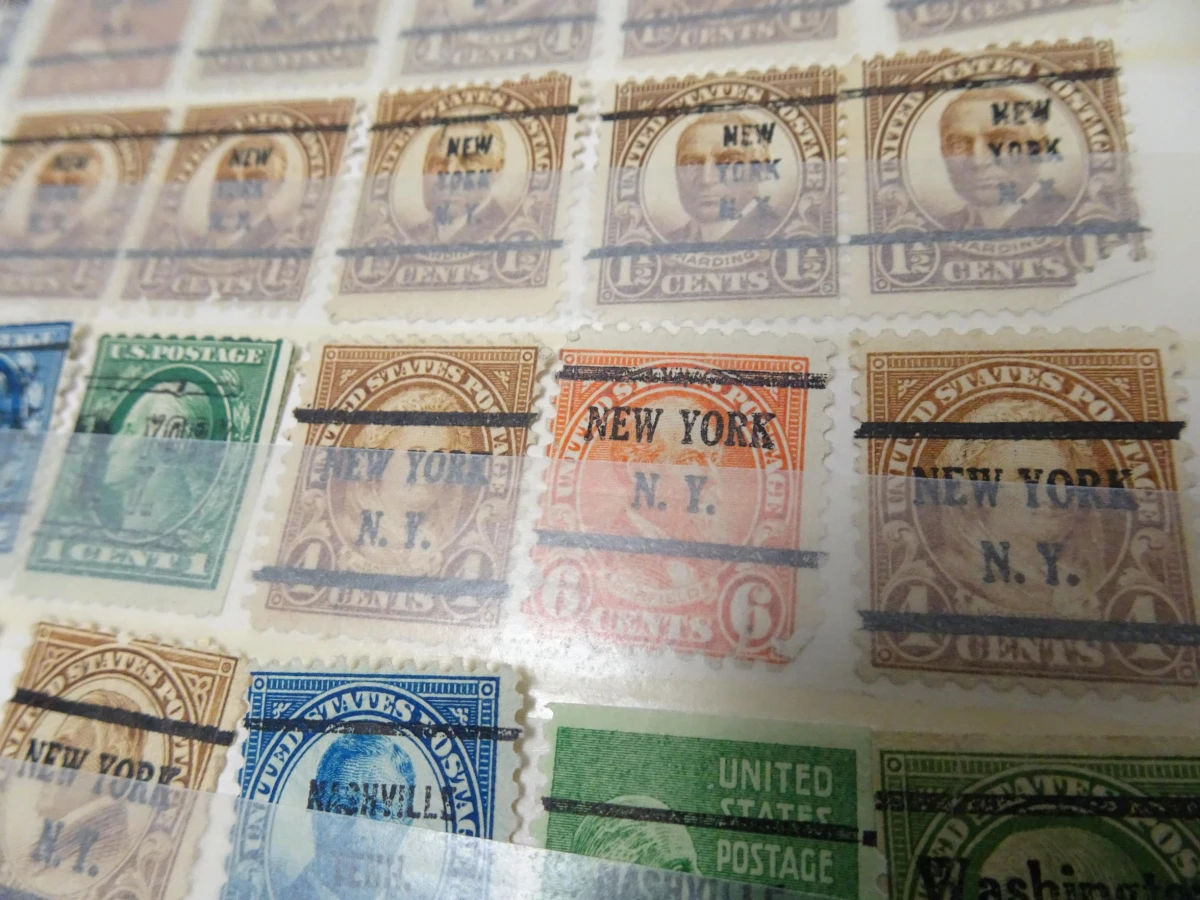 Blauw A5 boekje postzegels USA
