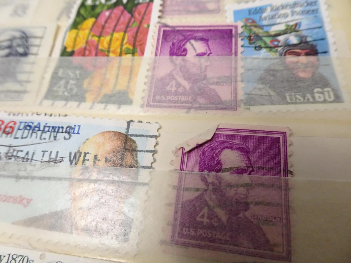 Blauw A5 boekje postzegels USA