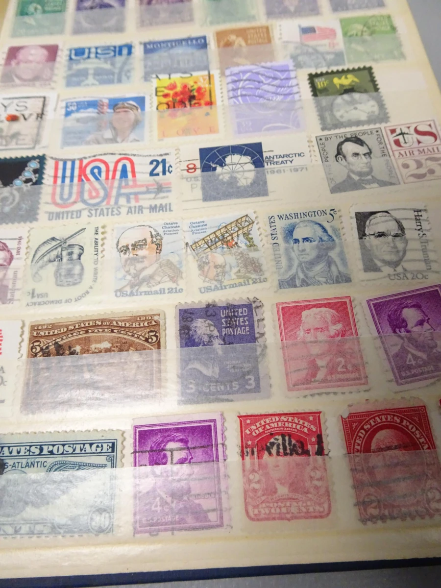 Blauw A5 boekje postzegels USA