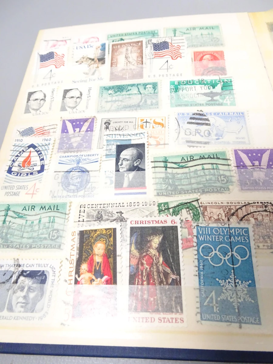 Blauw A5 boekje postzegels USA