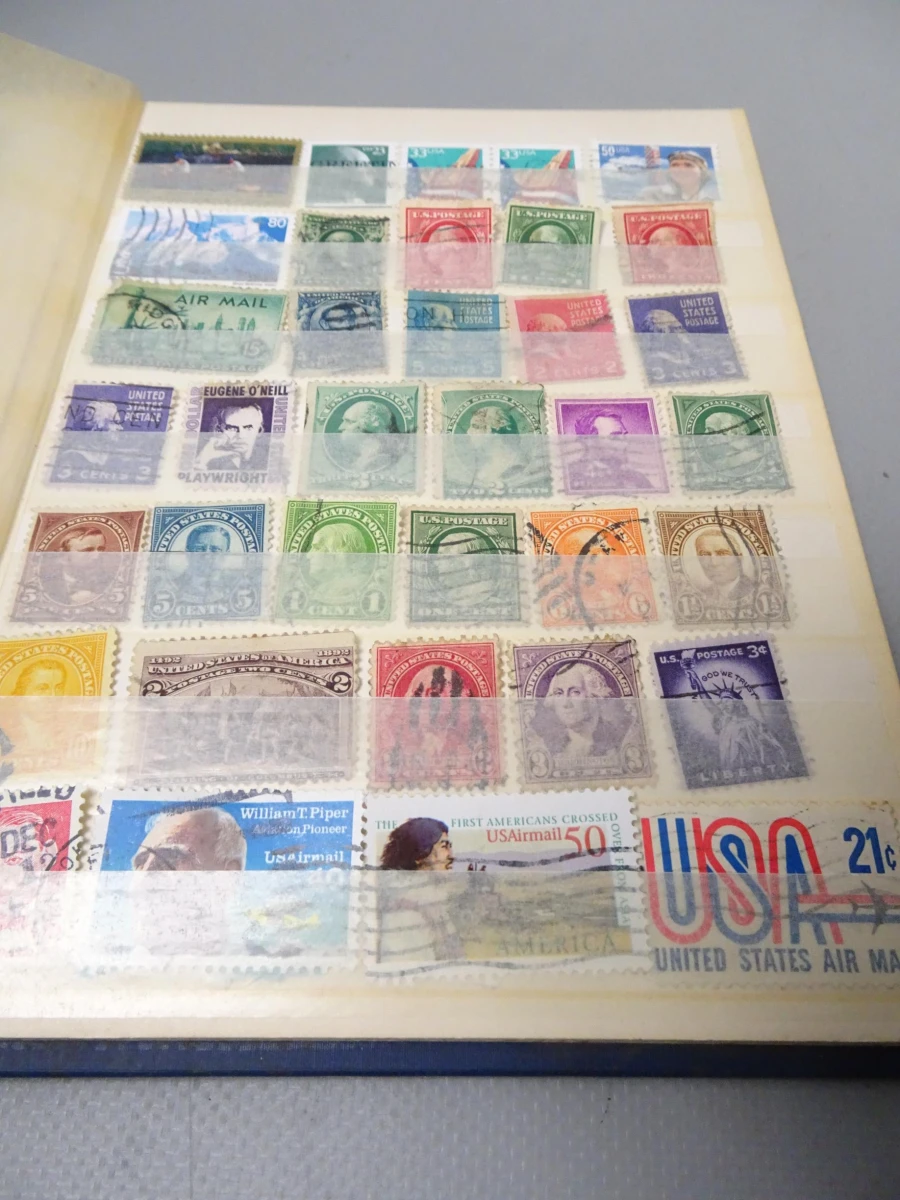 Blauw A5 boekje postzegels USA