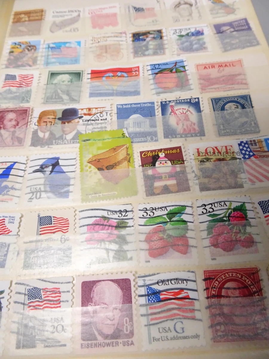 Blauw A5 boekje postzegels USA