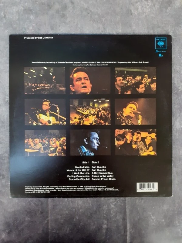 Vinyl: Johnny Cash - Johnny Cash At San Quentin + Graphic novel Cash - I see a darkness - foto 3