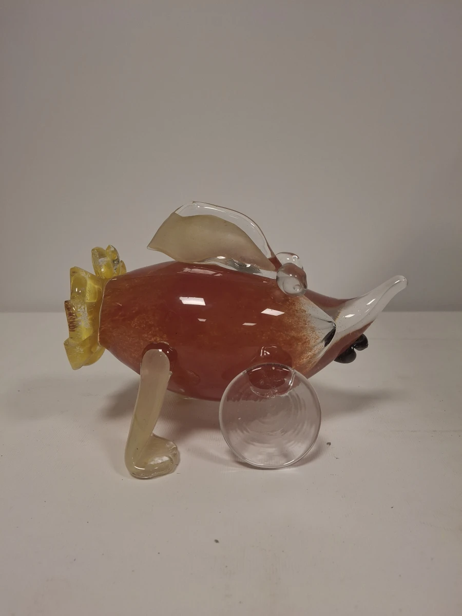 Vintage glaskunst beeldje  "De Reiziger" - foto 4