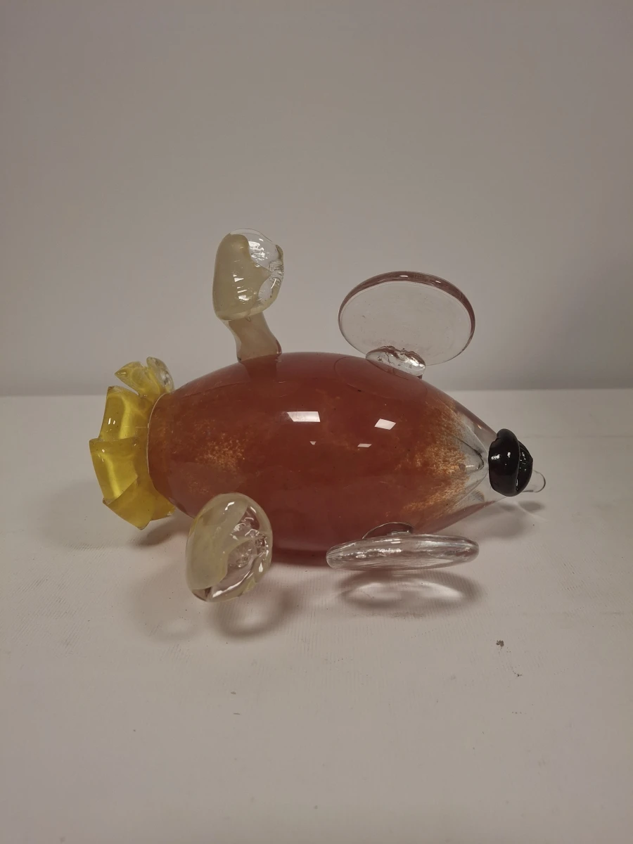 Vintage glaskunst beeldje  "De Reiziger" - foto 5