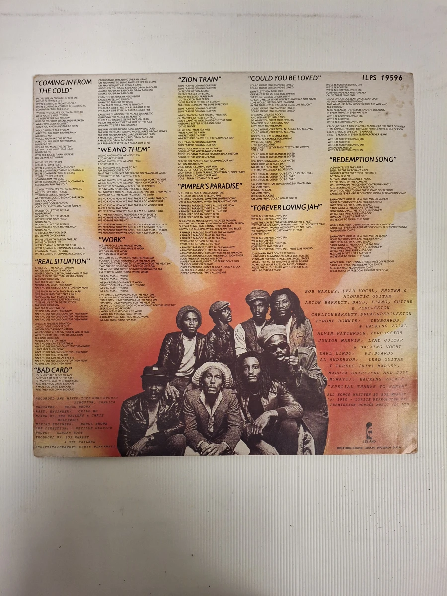 Vinyl LP Bob Marley & The Wailers - Uprising - foto 2
