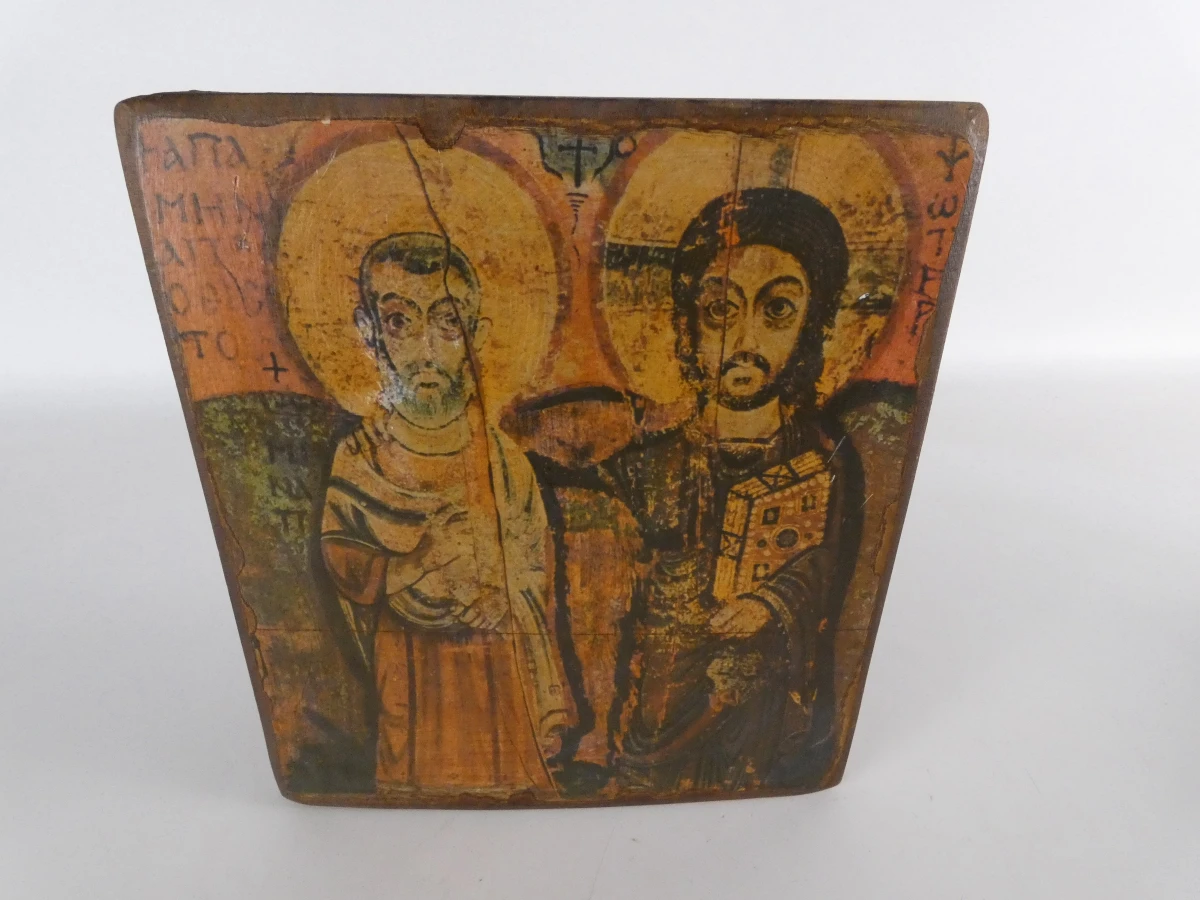 Set van 5 iconen in Byzantijnse stijl