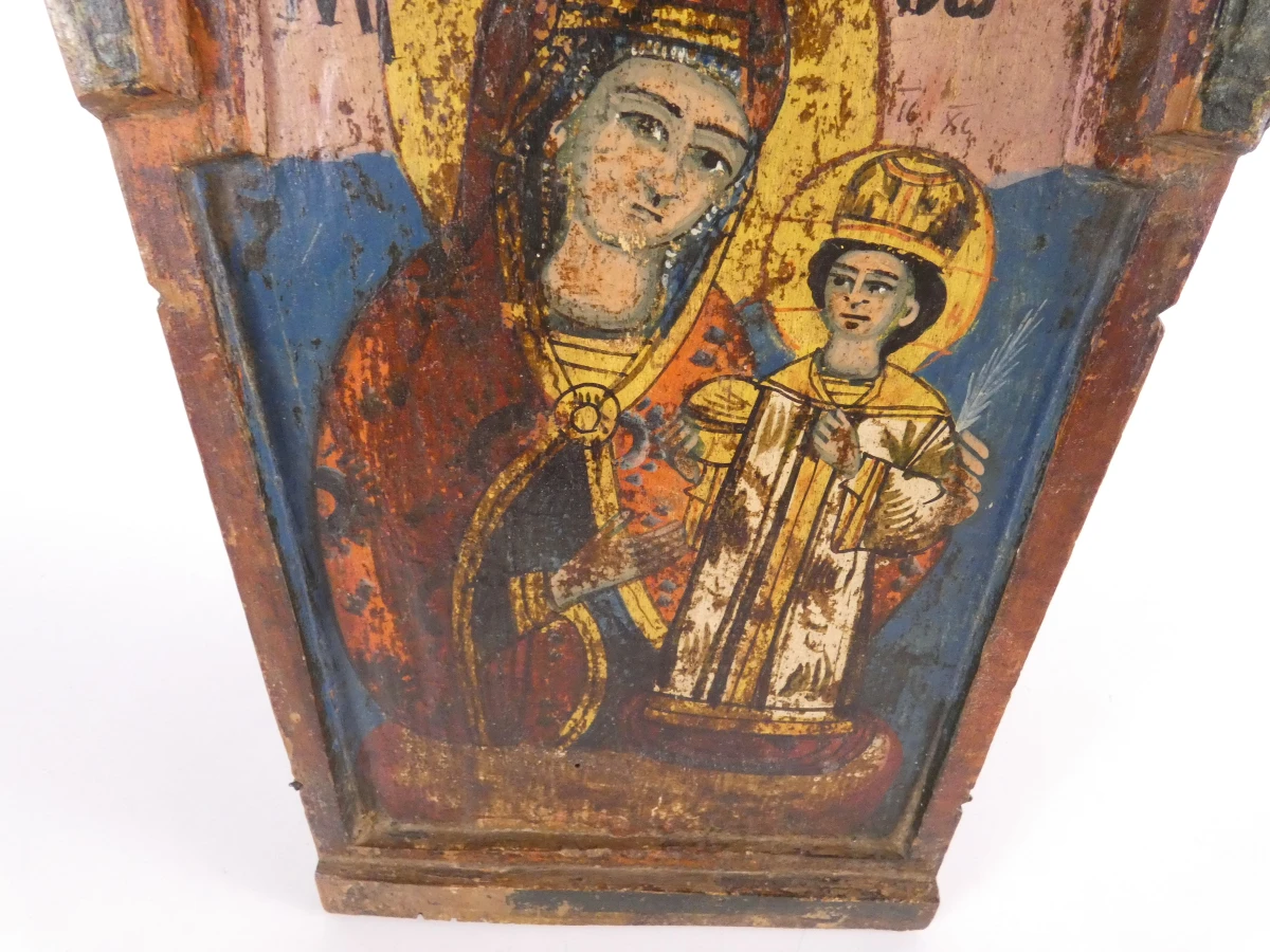 Set van 5 iconen in Byzantijnse stijl