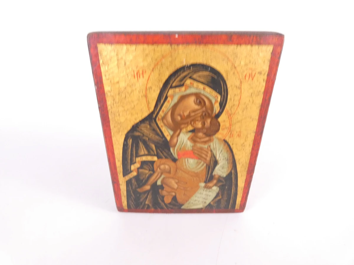Set van 5 iconen in Byzantijnse stijl