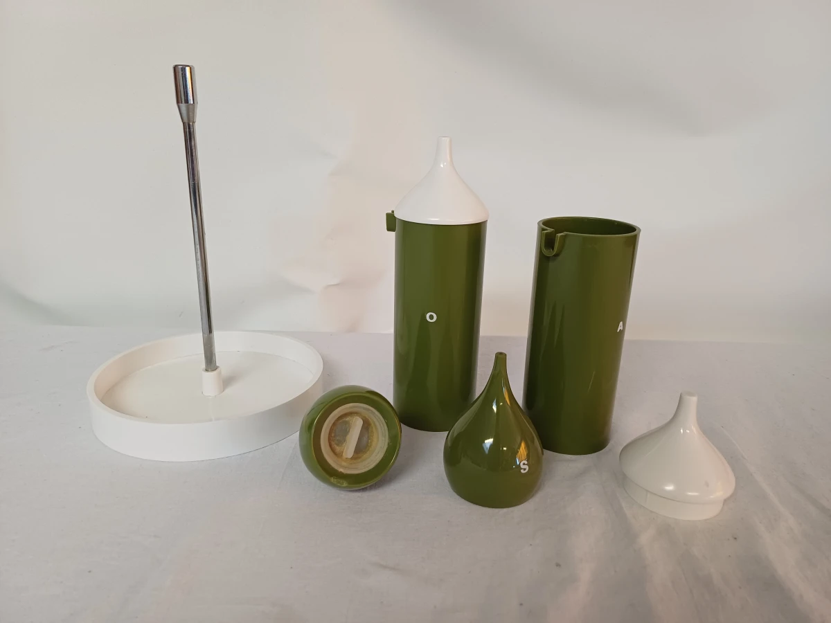 Vintage Guzzini salade condimenten- en kruidenset