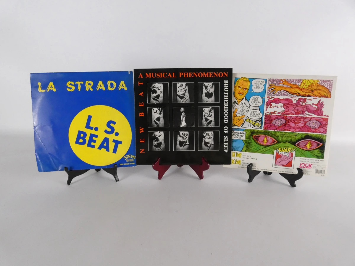 23 Verzameling vinylplaten New Beat en elektronische muziek