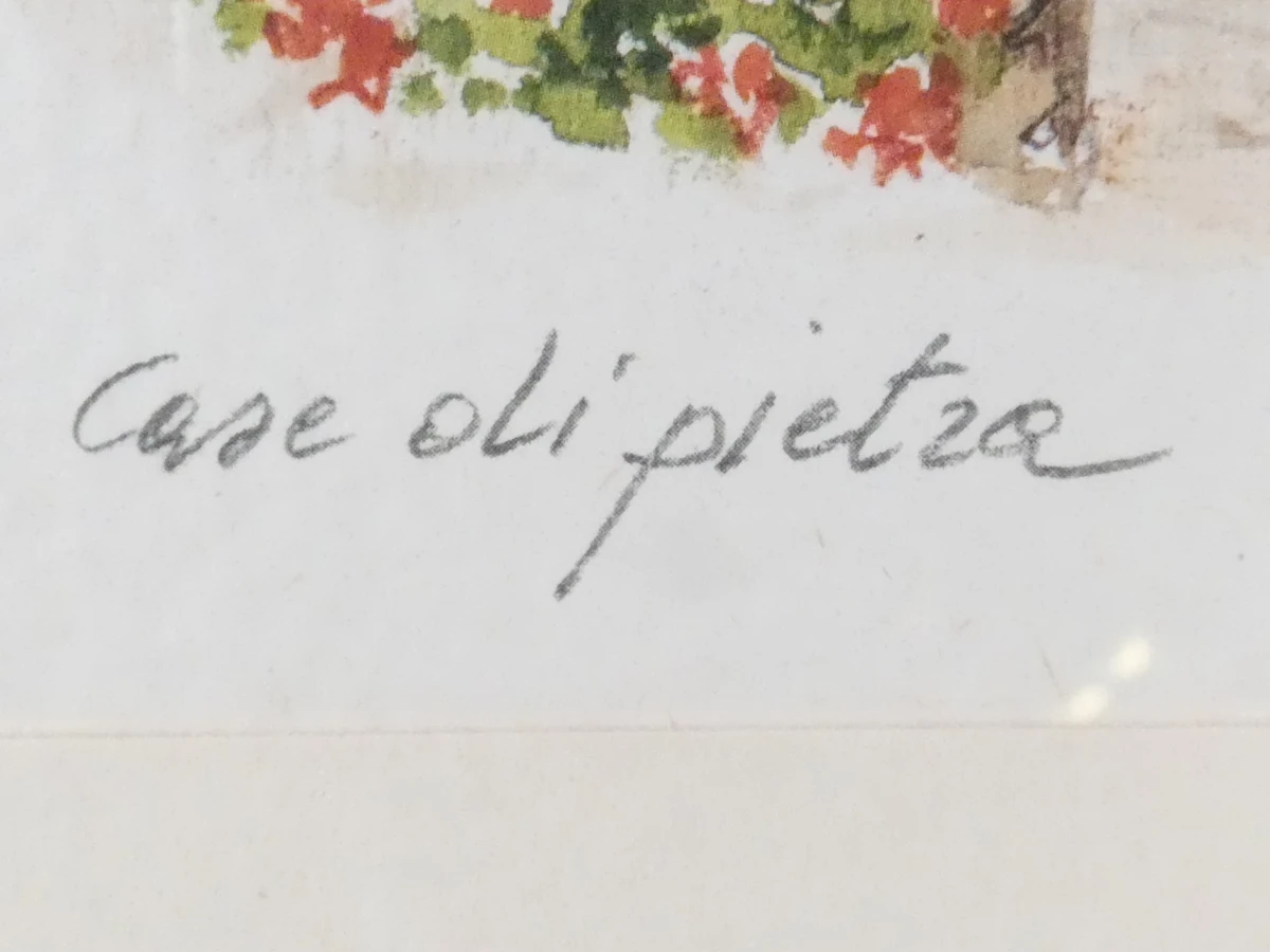 Set van 2 ingelijste prints met Italiaanse straattaferelen