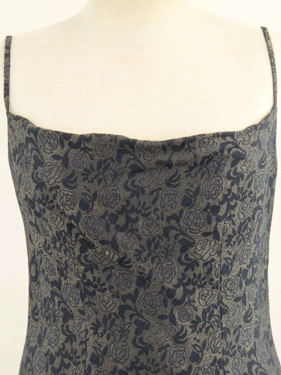 Christian Dior Boutique Paris - elegant jacquard cocktailjurkje met rozenmotief