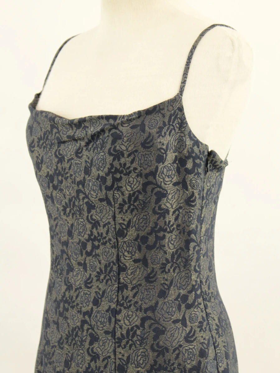 Christian Dior Boutique Paris - elegant jacquard cocktailjurkje met rozenmotief