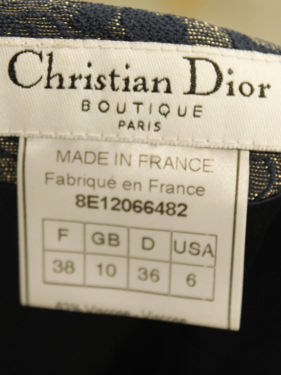 Christian Dior Boutique Paris - elegant jacquard cocktailjurkje met rozenmotief
