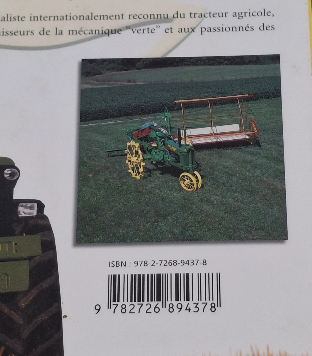 Set van 3 Franstalige boeken over John Deere tractoren