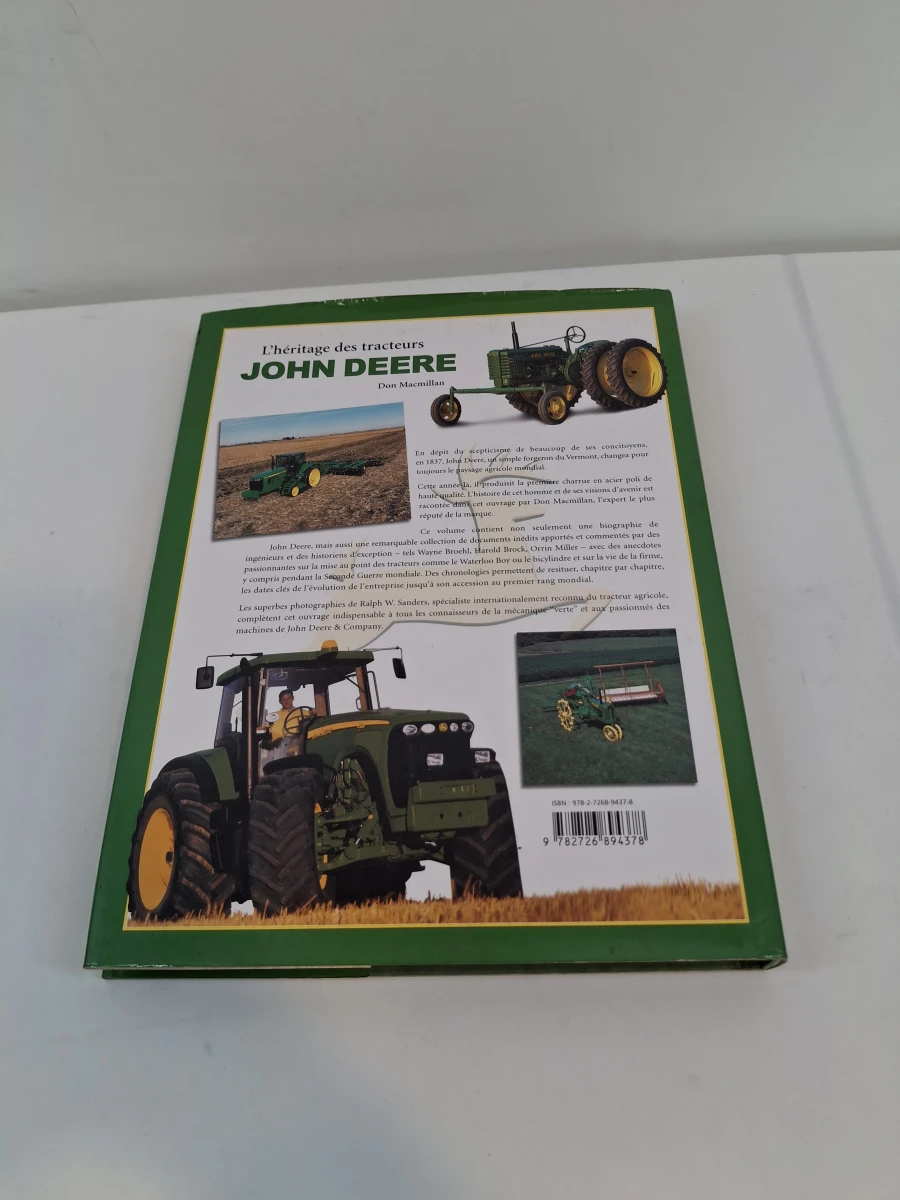 Set van 3 Franstalige boeken over John Deere tractoren