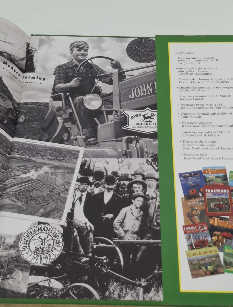 Set van 3 Franstalige boeken over John Deere tractoren
