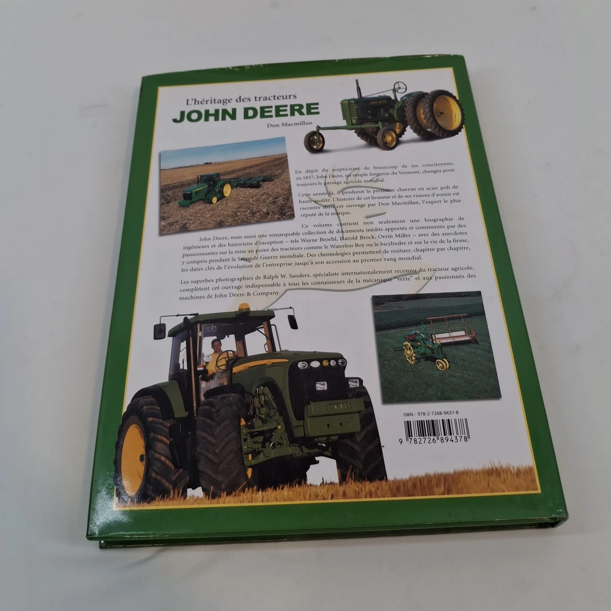Set van 3 Franstalige boeken over John Deere tractoren