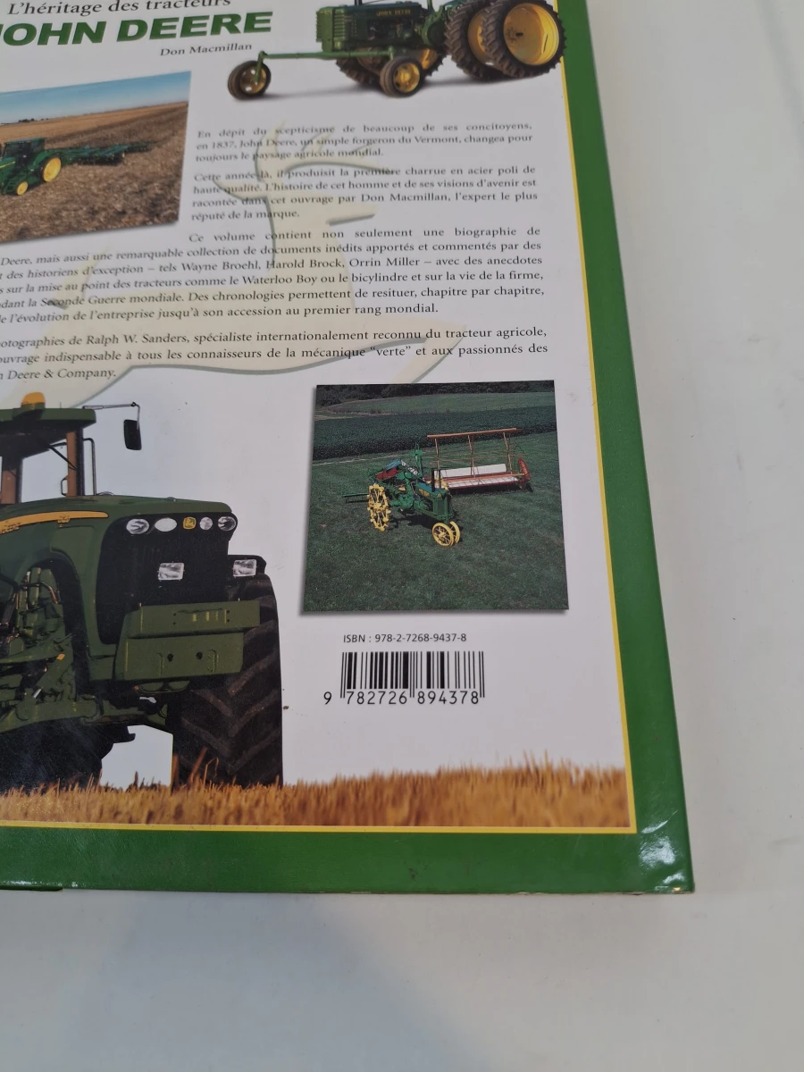 Set van 3 Franstalige boeken over John Deere tractoren