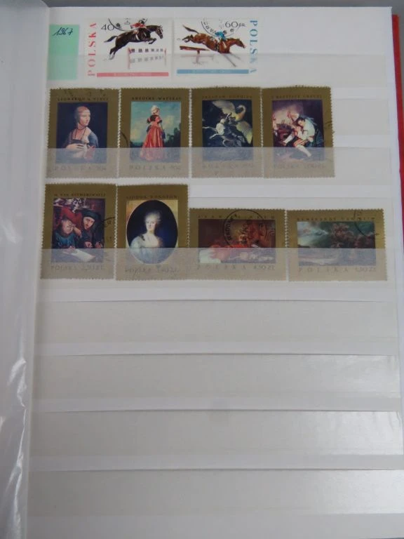 Postzegelverzameling Jugoslavija en Polen in album