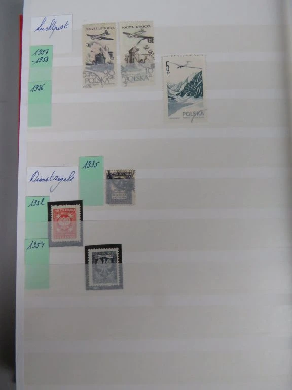 Postzegelverzameling Jugoslavija en Polen in album