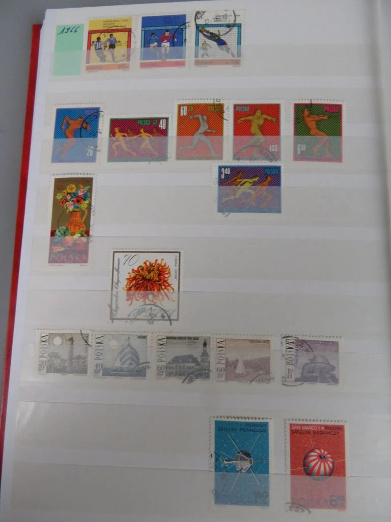 Postzegelverzameling Jugoslavija en Polen in album