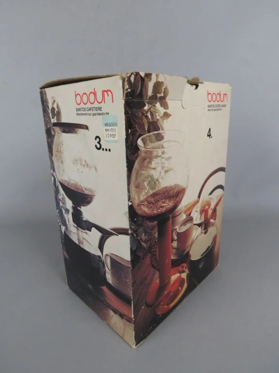 Bodum Santos koffiemaker van glas met handleiding en doos